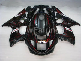 Black and Red Flame - YZF600R Thundercat 96-07 Fairing Kit