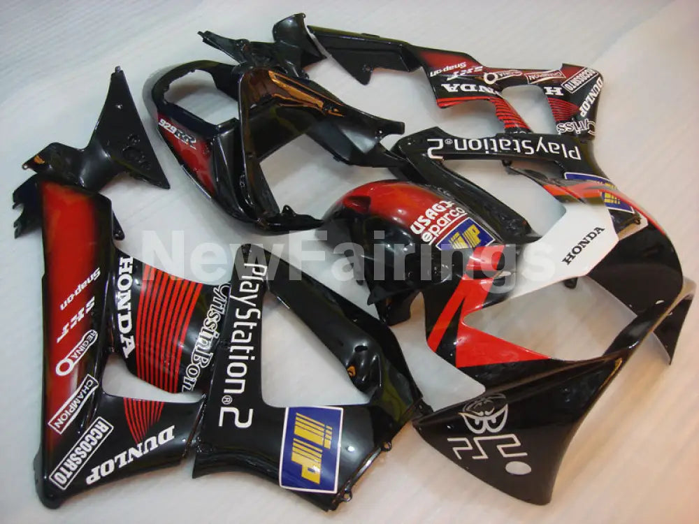 Black and Red Play Station - CBR 929 RR 00-01 Fairing Kit