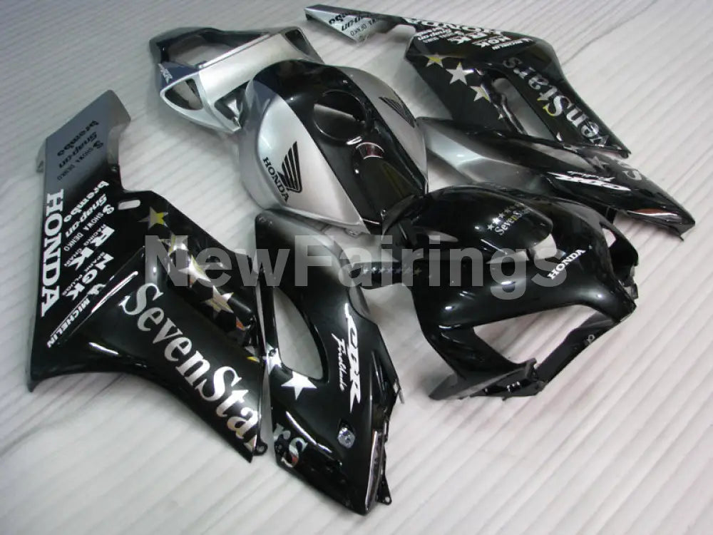 Black and Silver SevenStars - CBR1000RR 04-05 Fairing Kit