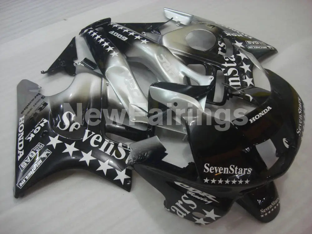 Black and Silver SevenStars - CBR600 F3 97-98 Fairing Kit