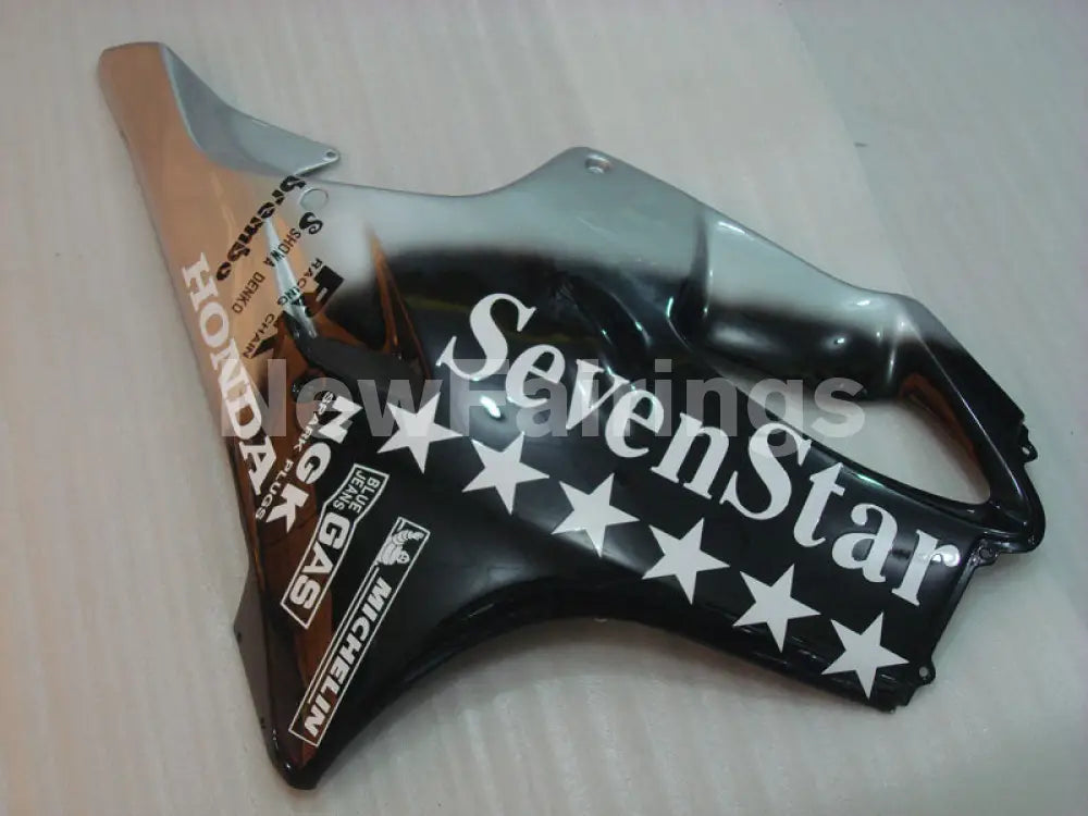 Black and Silver SevenStars - CBR600 F4 99-00 Fairing Kit