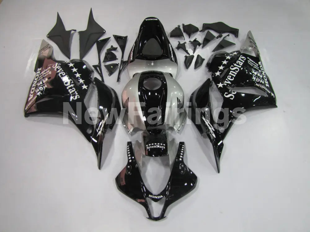 Black and Silver SevenStars - CBR600RR 09-12 Fairing Kit