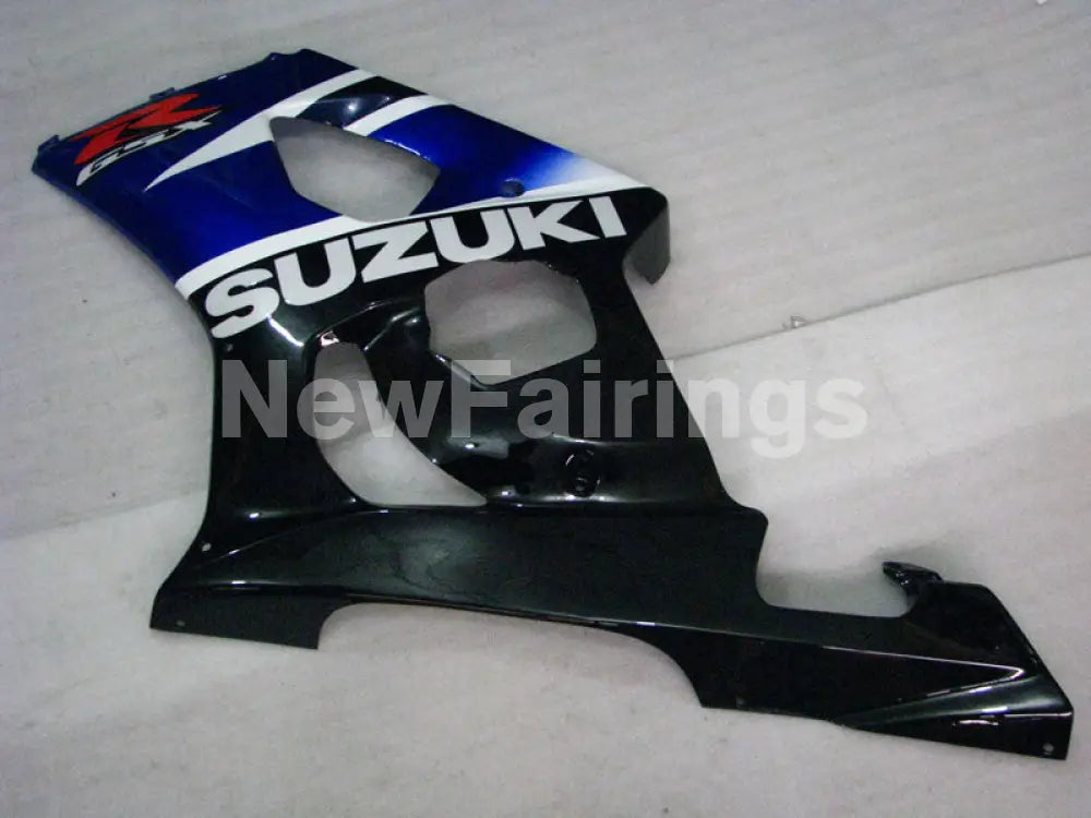 Black White and Blue Factory Style - GSX-R1000 03-04 Fairing Kit