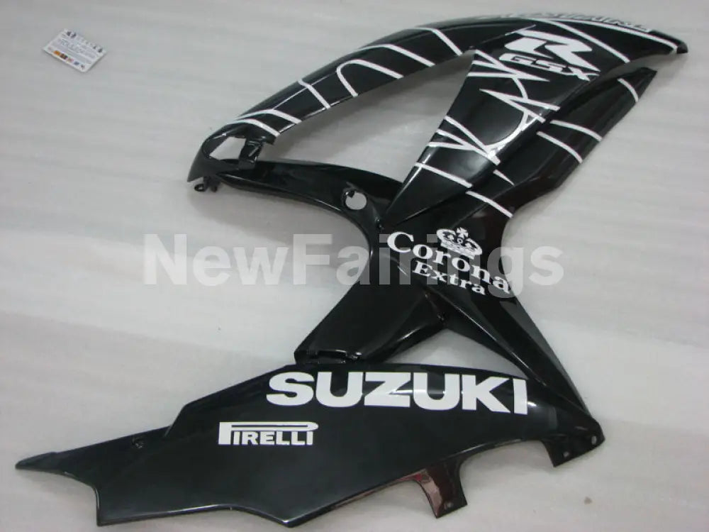 Black White Corona - GSX-R600 08-10 Fairing Kit