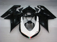 Cargar imagen en el visor de la galería, Black and White Factory Style - Ducati 848/1098/1198 07-11 Fairing Kit