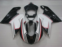 Cargar imagen en el visor de la galería, Black and White Factory Style - Ducati 848/1098/1198 07-11 Fairing Kit (Single Passenger Seat)