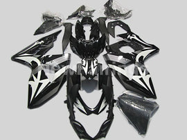 Black and White Factory Style - GSX-R1000 09-16 Fairing Kit