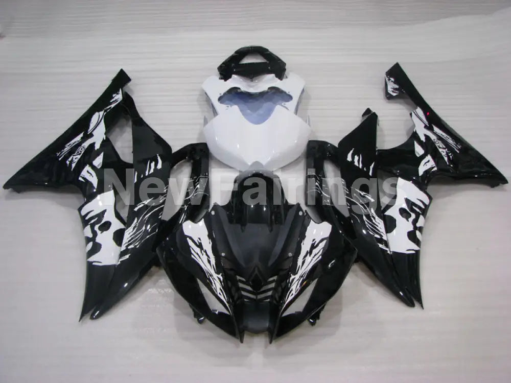 Black White Factory Style - YZF-R6 08-16 Fairing Kit