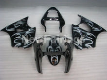 Cargar imagen en el visor de la galería, Black and White Flame - NINJA ZX-6R 00-02 Fairing Kit