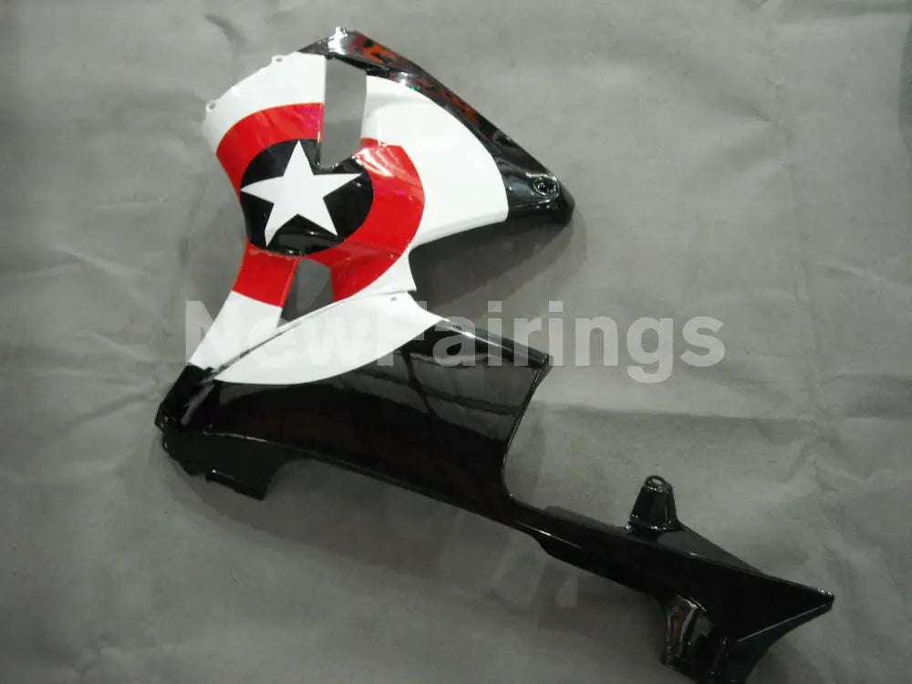 Black White and Red Star - CBR600RR 05-06 Fairing Kit