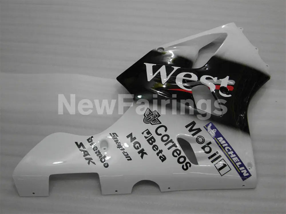 Black and White WEST - NINJA ZX-6R 94-97 Fairing Kit