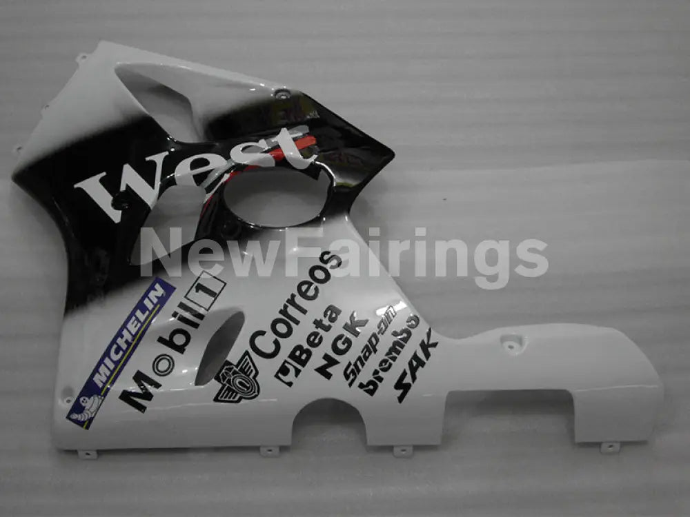 Black and White WEST - NINJA ZX-6R 94-97 Fairing Kit