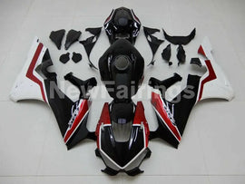 Black and White Wine Red Factory Style - CBR1000RR 17-19 Fairing Kit