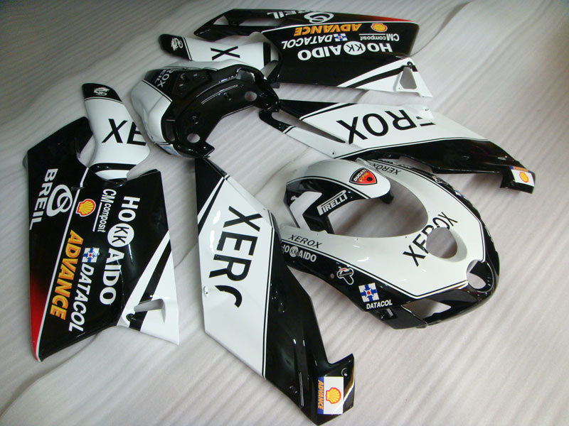 Black and White Xerox - Ducati 749/999 05-06 Fairing Kit (Single Passenger Seat)