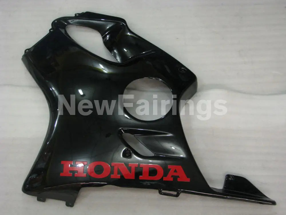 Black with Red Decals Factory Style - CBR600 F4i 01-03 Fairing Kit