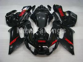 Black with Red Decals Factory Style - YZF-R6 98-02 Fairing Kit