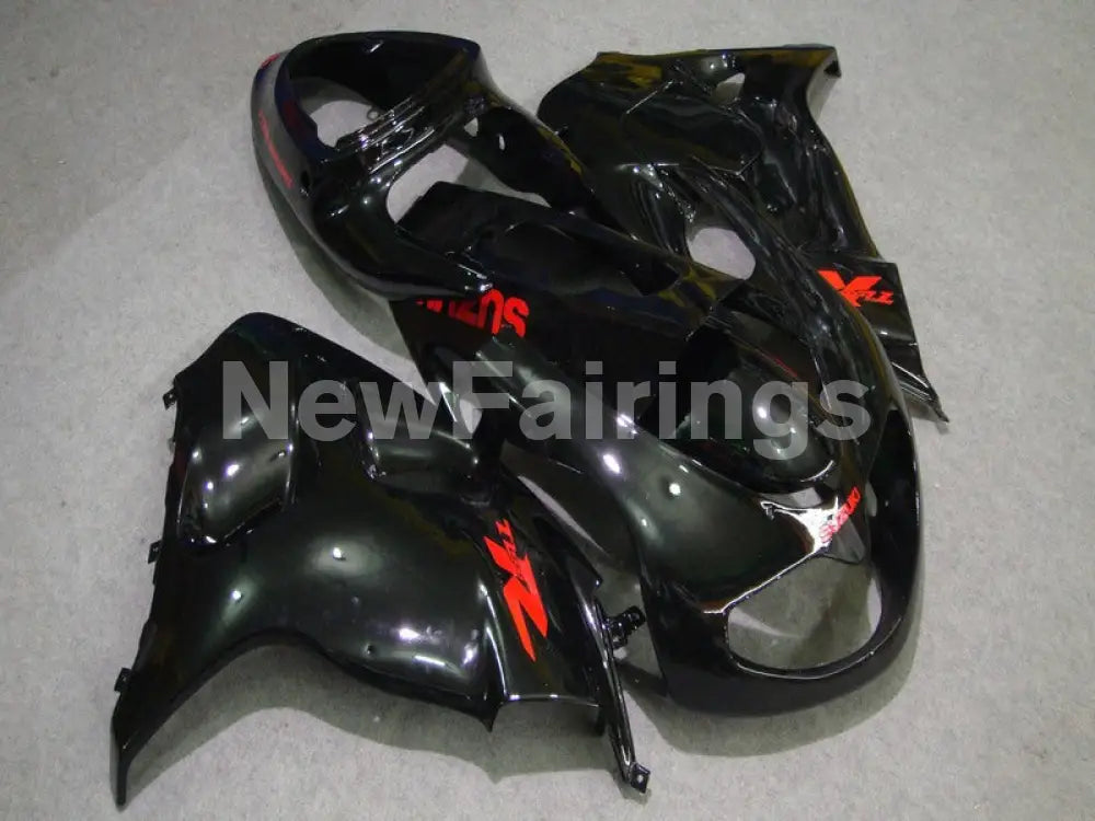 Black with Red Stickers Factory Style - TL1000R 98-03 Fairing Kit