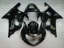 Black with Silver Decals Factory Style - GSX-R750 00-03 Fairing Kit