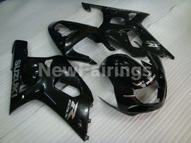 Black with Silver Decals Factory Style - GSX-R750 00-03 Fairing Kit