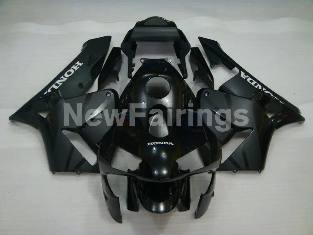 Black with white decals Factory Style - CBR600RR 03-04 Fairing Kit