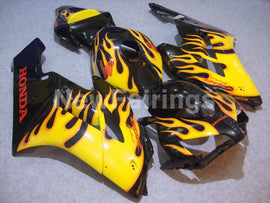 Black and Yellow Flame - CBR1000RR 04-05 Fairing Kit