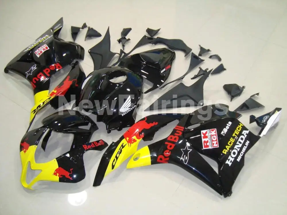 Black and Yellow Red Bull - CBR600RR 09-12 Fairing Kit