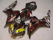 Cargar imagen en el visor de la galería, Black Yellow and Red Flame - CBR1000RR 06-07 Fairing Kit