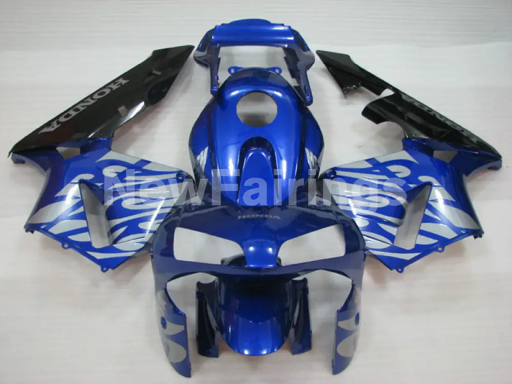 Blue and Black Fire - CBR600RR 03-04 Fairing Kit
