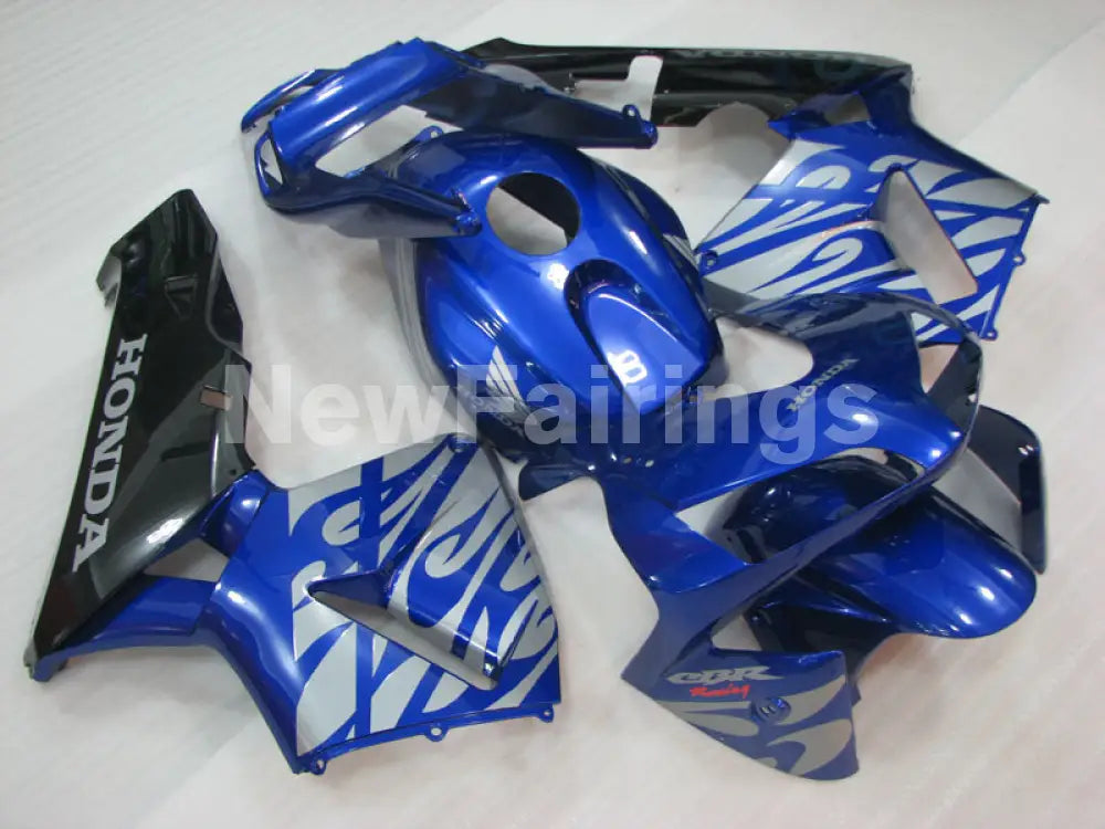 Blue and Black Fire - CBR600RR 03-04 Fairing Kit