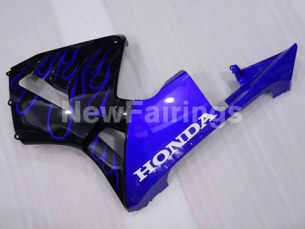 Blue and Black Flame - CBR600RR 03-04 Fairing Kit