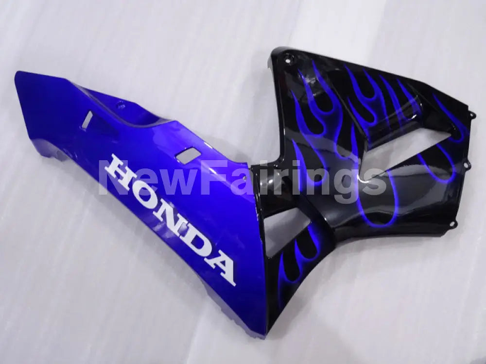Blue and Black Flame - CBR600RR 03-04 Fairing Kit