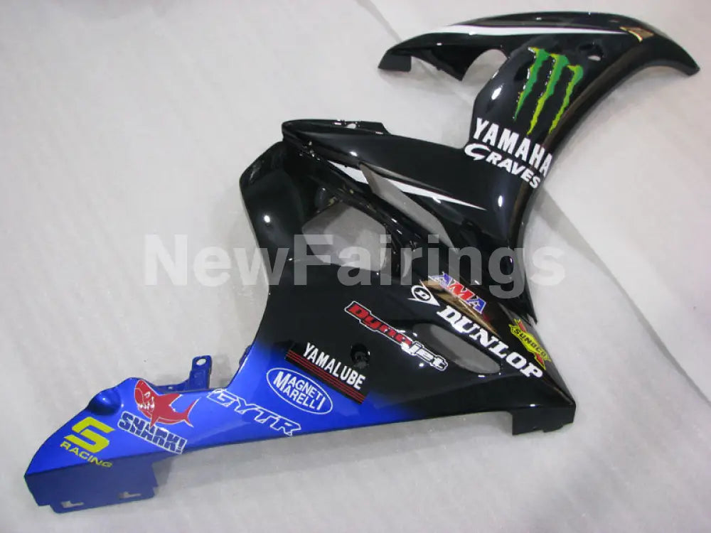 Blue and Black Monster - YZF-R6 03-04 Fairing Kit