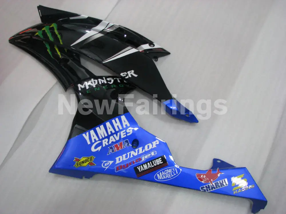 Blue and Black Monster - YZF-R6 08-16 Fairing Kit