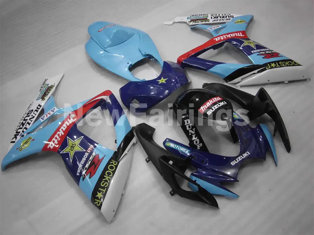Blue and Black MOTOREX - GSX-R600 06-07 Fairing Kit