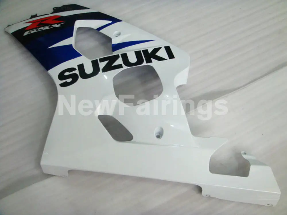Blue and Black White Factory Style - GSX-R600 04-05 Fairing Kit
