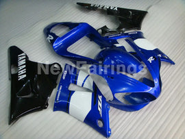 Blue and Black White Factory Style - YZF-R1 00-01 Fairing Kit