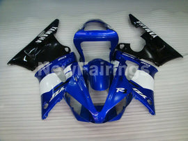 Blue and Black White Factory Style - YZF-R1 00-01 Fairing Kit