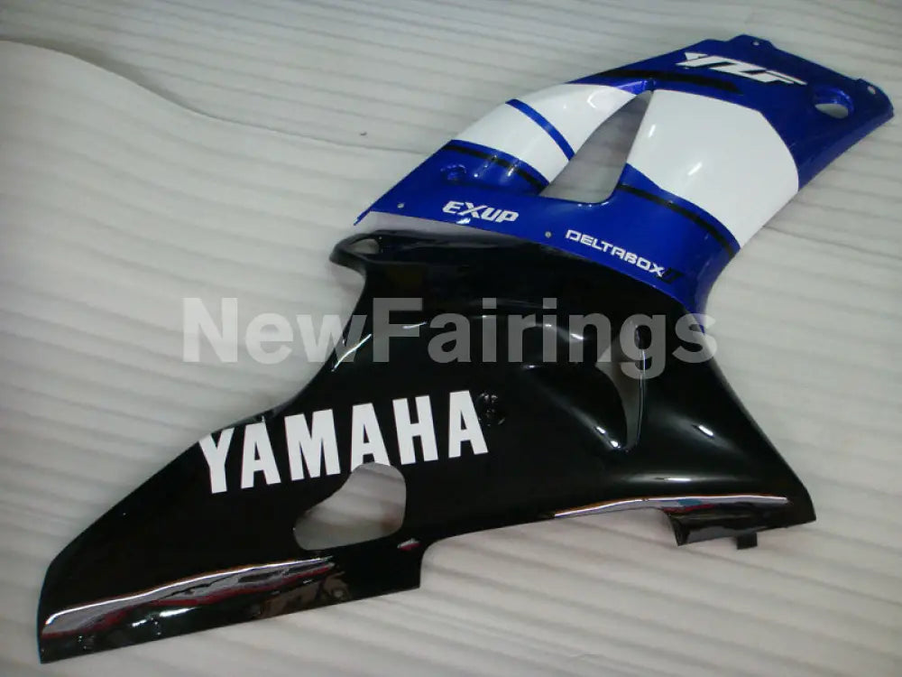 Blue and Black White Factory Style - YZF-R1 00-01 Fairing Kit