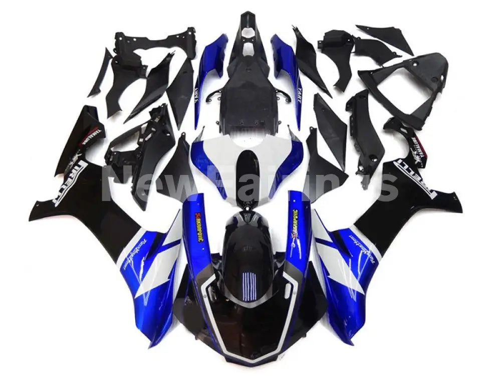 Blue and Black White Factory Style - YZF-R1 15-19 Fairing Kit