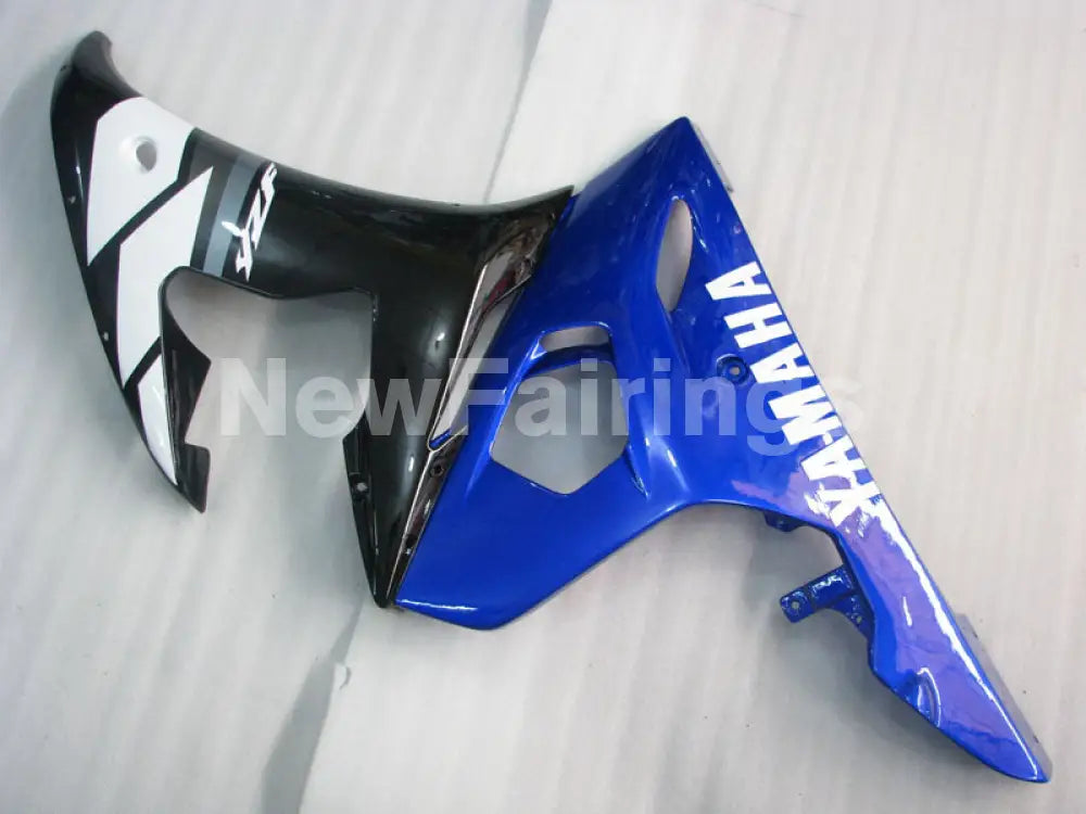 Blue and Black White Factory Style - YZF-R6 05 Fairing Kit