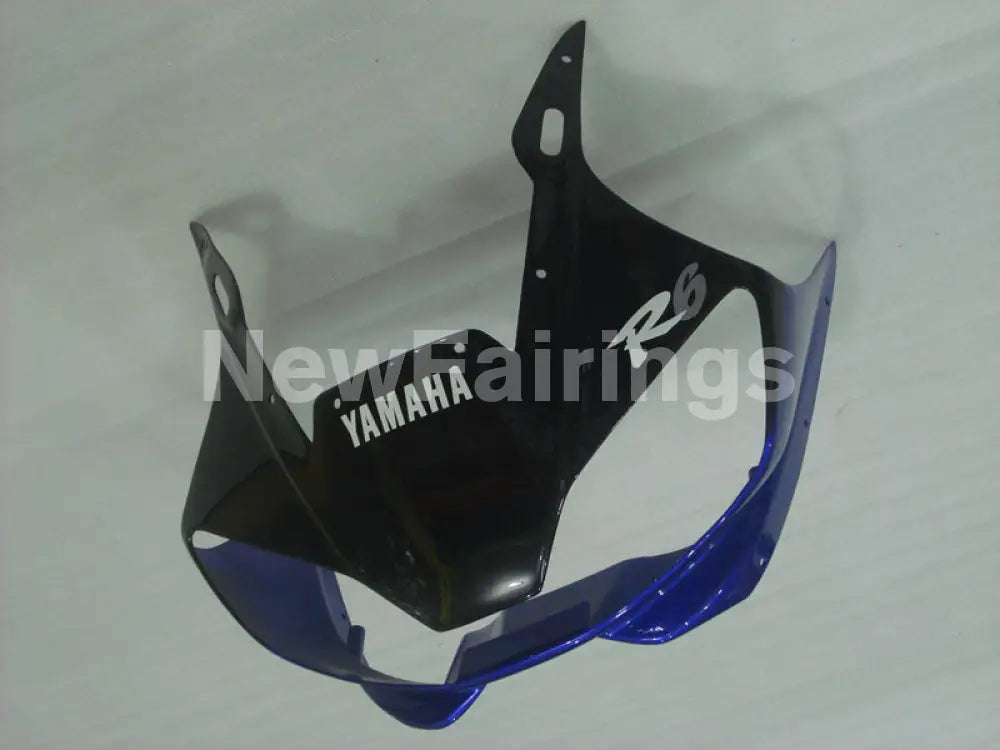 Blue and Black White Factory Style - YZF-R6 98-02 Fairing Kit