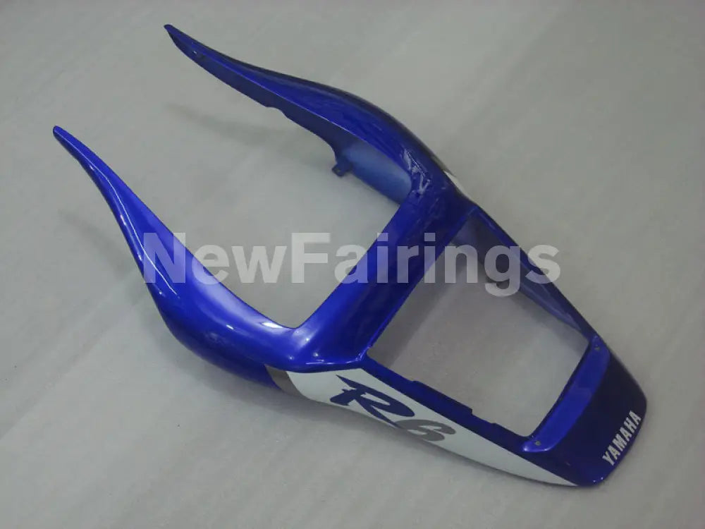 Blue and Black White Factory Style - YZF-R6 98-02 Fairing Kit