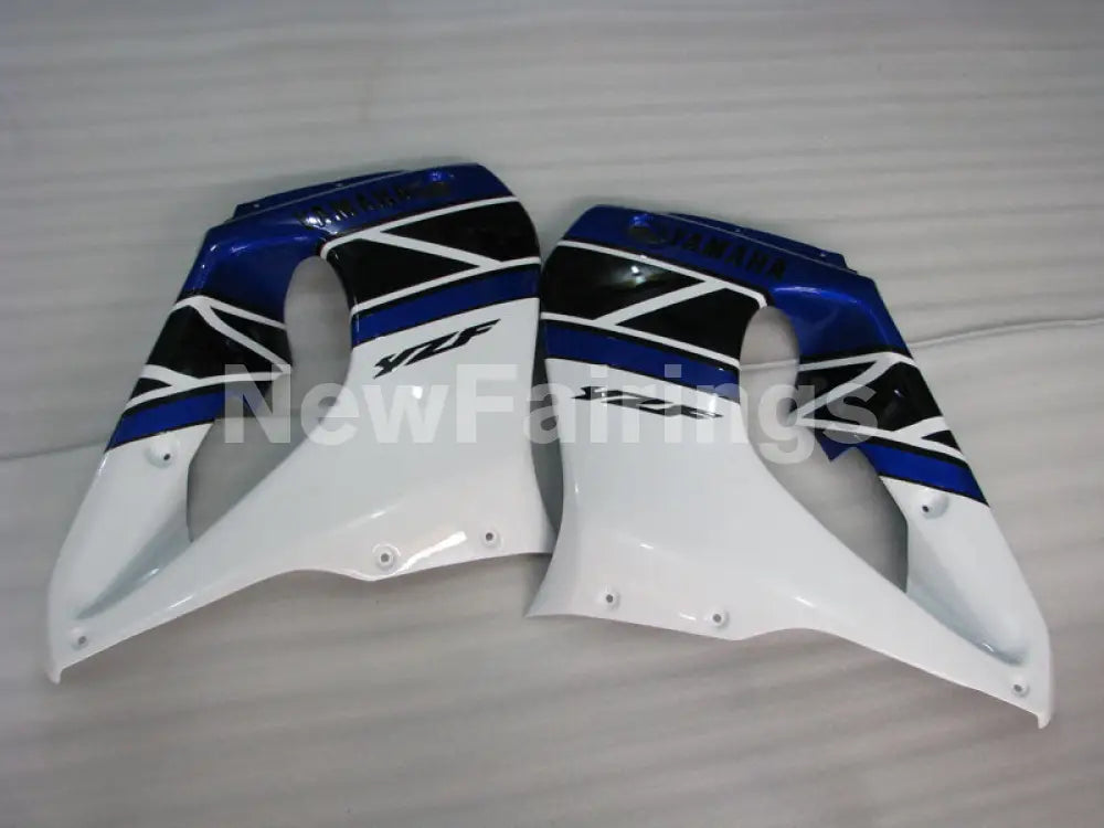 Blue and Black White Factory Style - YZF1000R Thunderace 96-05 Fairing Kit
