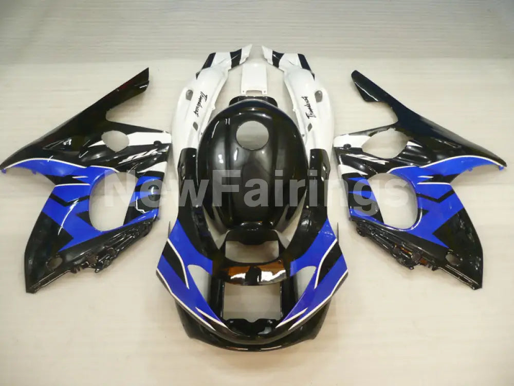 Blue and Black White Factory Style - YZF600R Thundercat 96-07 Fairing Kit