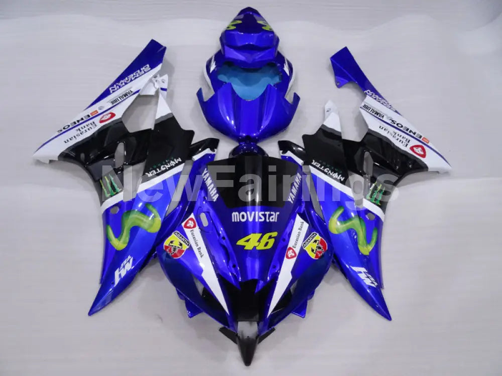 Blue and Black White Movistar - YZF-R6 06-07 Fairing Kit