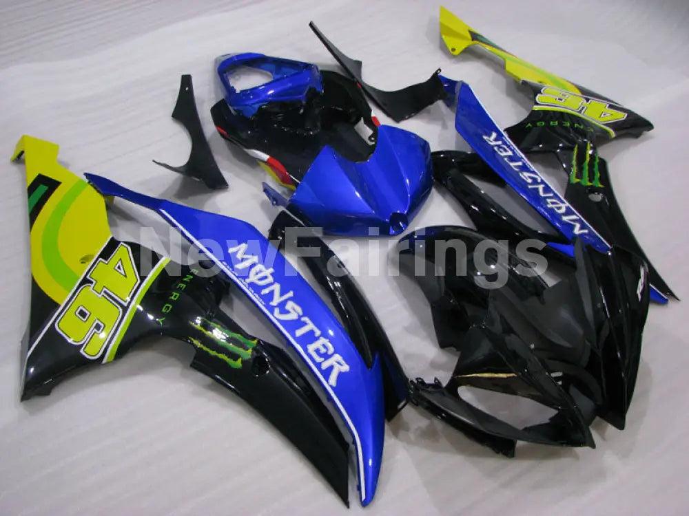 Blue and Black Yellow with Number 46 Monster - YZF-R6 08-16 Fairing Kit