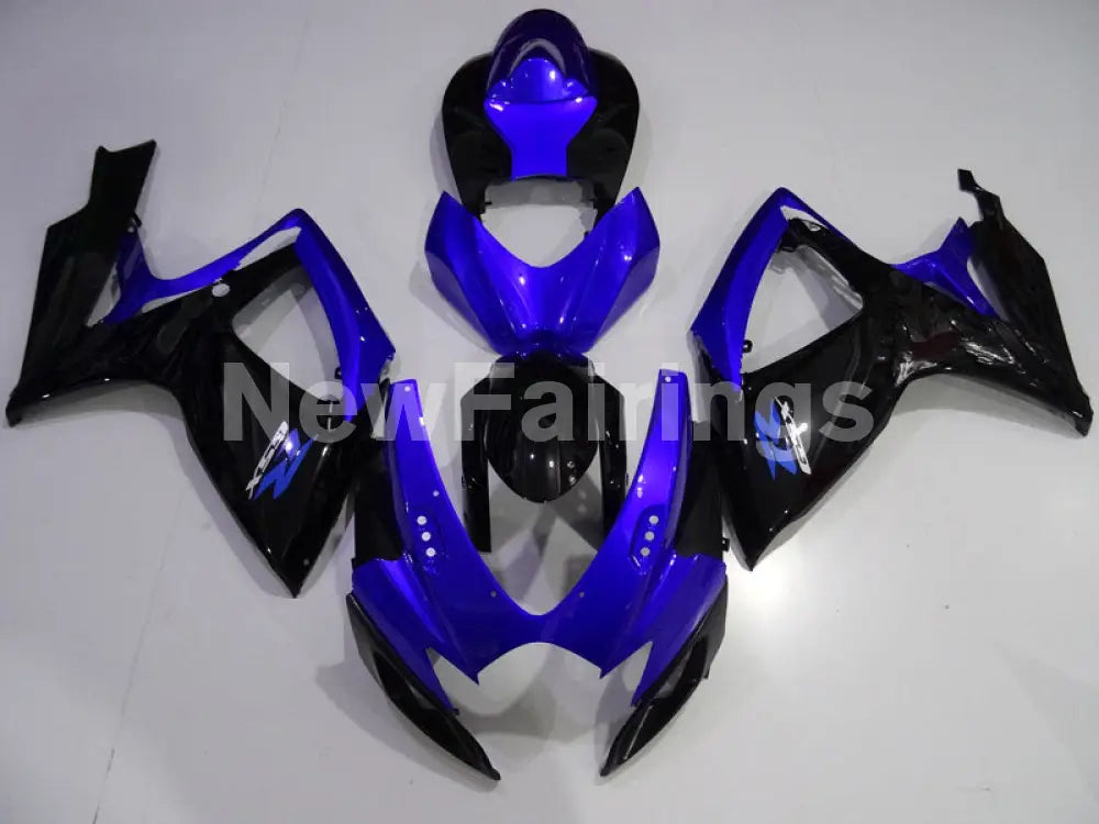 Blue and Gloss Black Factory Style - GSX-R600 06-07 Fairing Kit