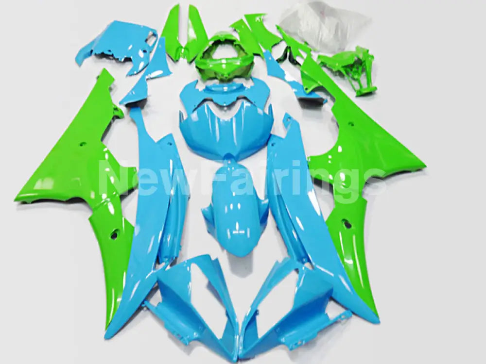 Blue and Green No decals - YZF-R6 08-16 Fairing Kit