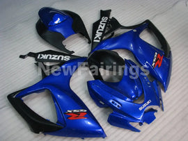 Blue and Matte Black Factory Style - GSX-R600 06-07 Fairing Kit