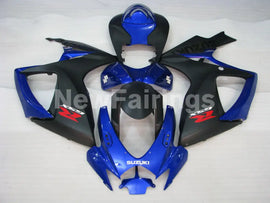 Blue and Matte Black Factory Style - GSX-R750 06-07 Fairing Kit